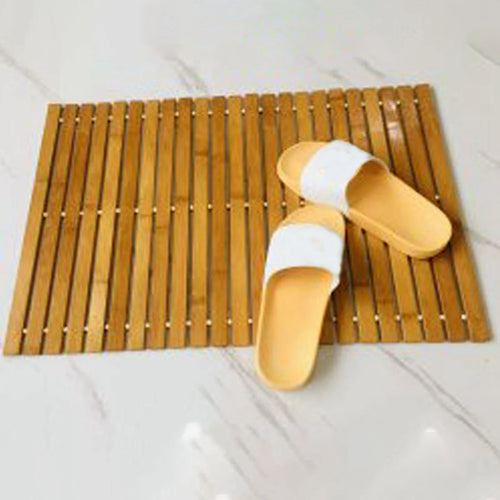 Bamboo Bath Mat – Waterproof, Non-Slip & Durable Bathroom Floor Mat